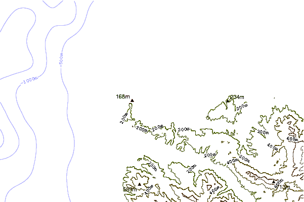 Shoreline around Del Monte Beach