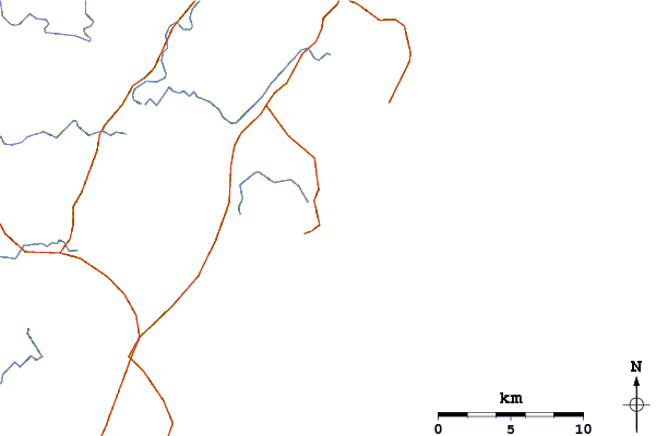 Roads and rivers around Depot Beach