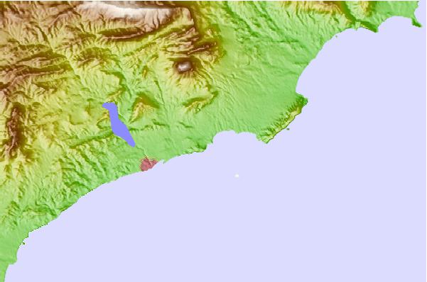 Surf spots located close to Derecha de la Cala