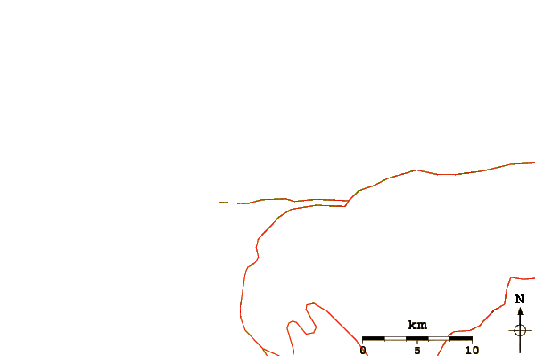 Roads and rivers around Derecha de la Caleta