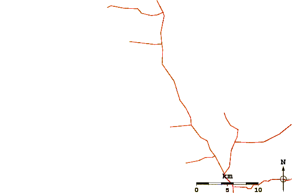 Roads and rivers around Derrs