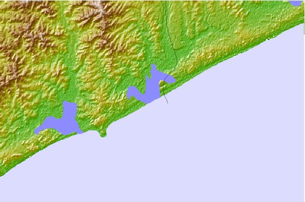 Surf spots located close to Desembocadura de Garzon