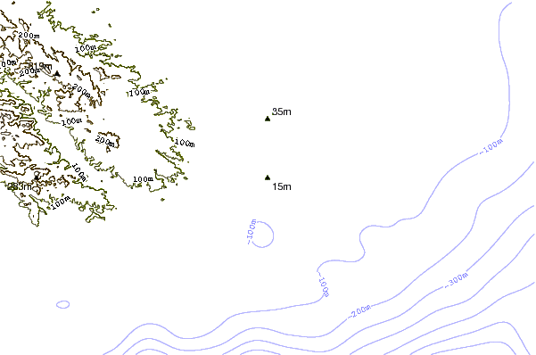 Shoreline around Destiladeros