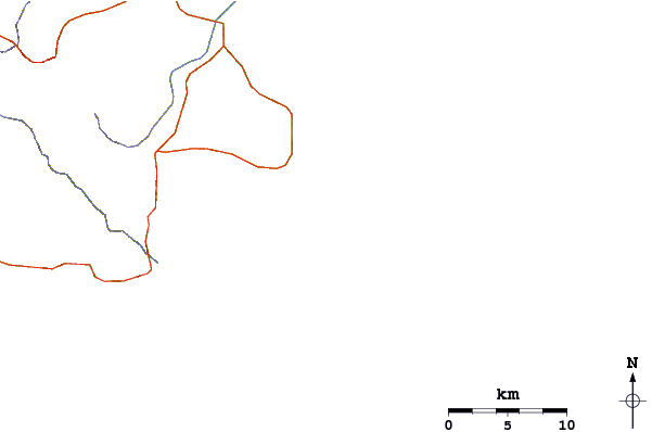 Roads and rivers around Destiladeros