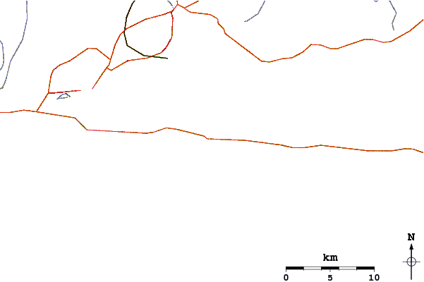 Roads and rivers around Destin