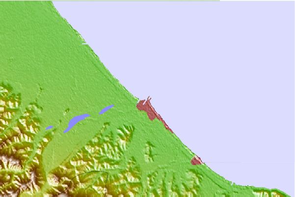 Surf spots located close to Devil's Break or Lion's Cage (Rimini)