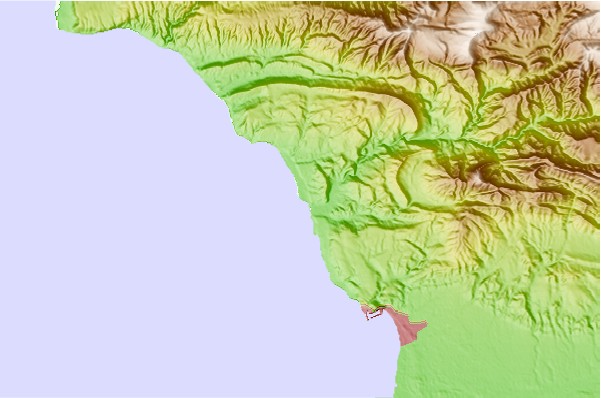 Surf spots located close to Devil's Rock