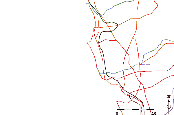 Roads and rivers around Diamond Street