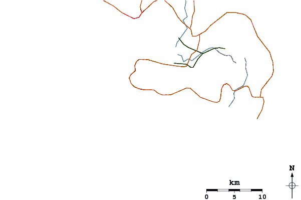 Roads and rivers around Diam's