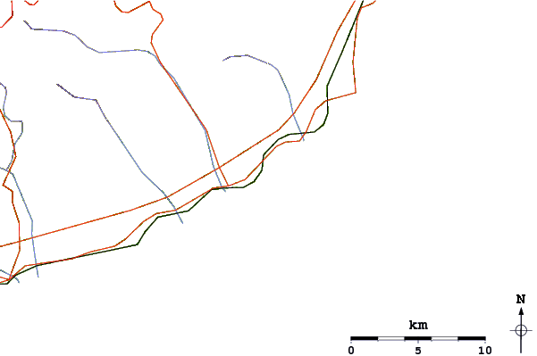 Roads and rivers around Diano Marina