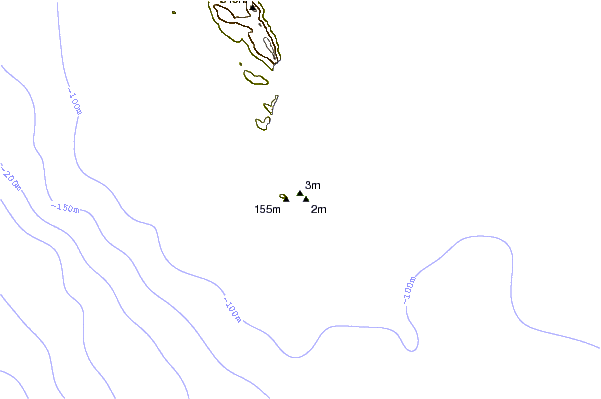 Shoreline around Dias Beach