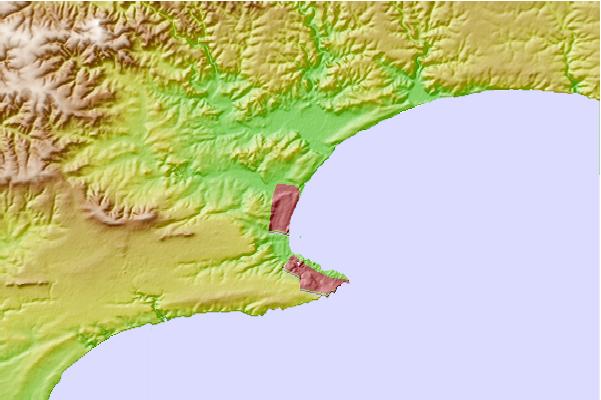Surf breaks located close to Dias Beach