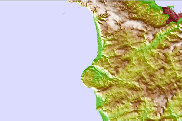 Surf spots located close to Dielette Left