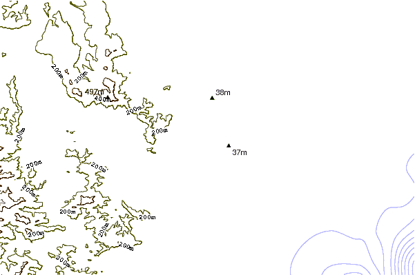 Shoreline around Diggers