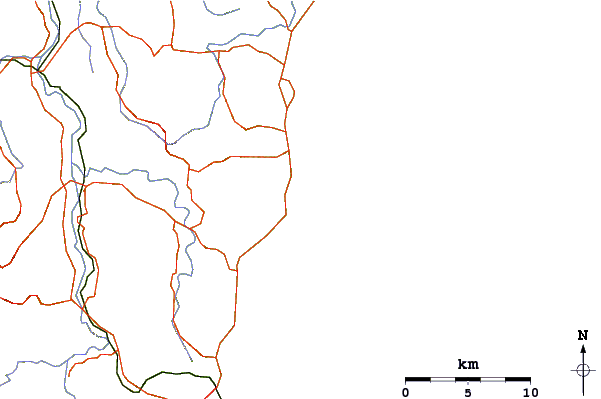 Roads and rivers around Diggers