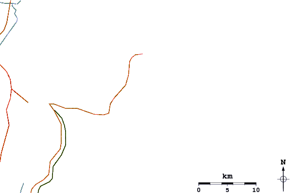 Roads and rivers around Dinos Left