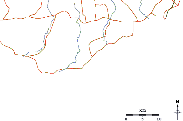 Roads and rivers around Dixcove