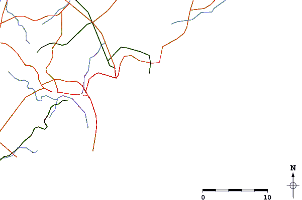 Roads and rivers around Dixon Park