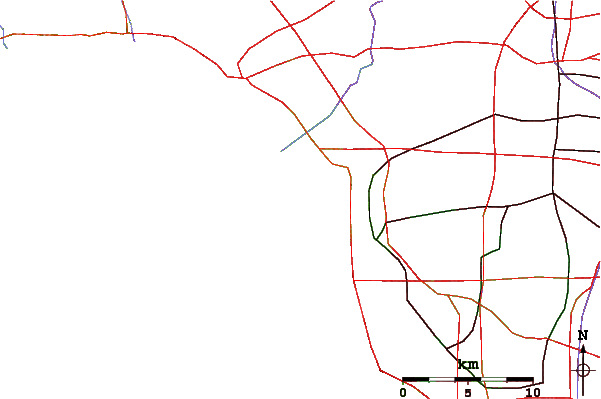 Roads and rivers around Dockweiler Beach