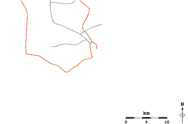 Roads and rivers around Dolphin Point