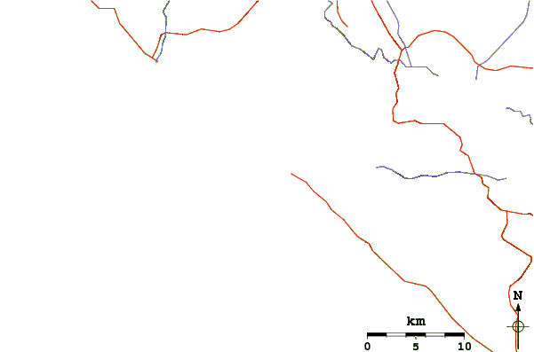 Roads and rivers around Dominacalito and The Point
