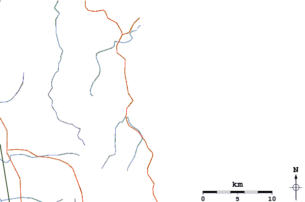 Roads and rivers around Donut Island