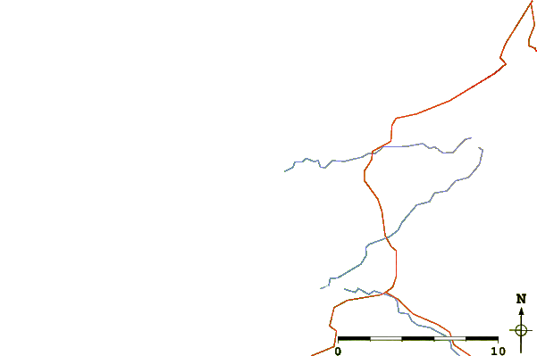 Roads and rivers around Doolin Point