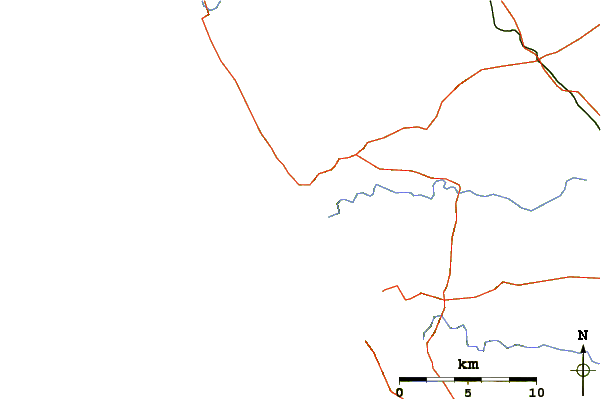 Roads and rivers around Doran Beach