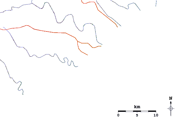 Roads and rivers around Double Mouth