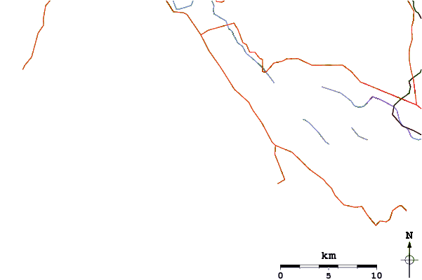 Roads and rivers around Double Point
