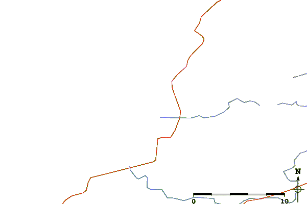 Roads and rivers around Doughmore