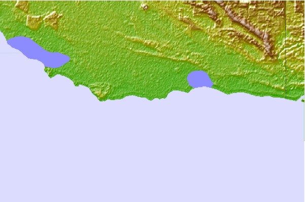 Surf breaks located close to Douglas Point