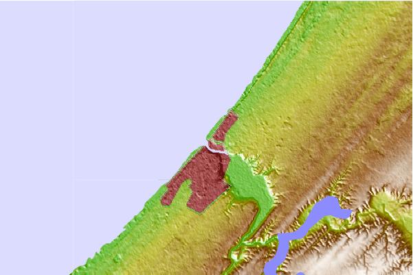 Surf spots located close to Doura