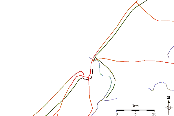 Roads and rivers around Doura