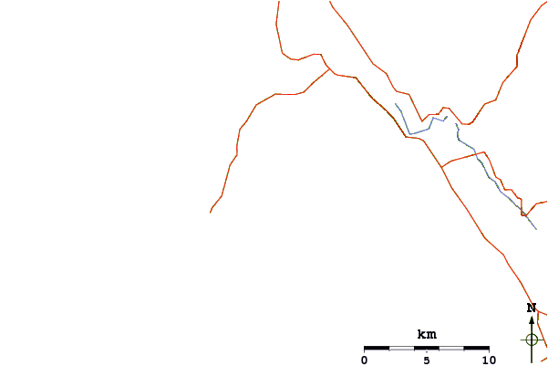 Roads and rivers around Drakes Estero