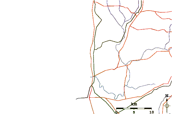 Roads and rivers around Drummonds