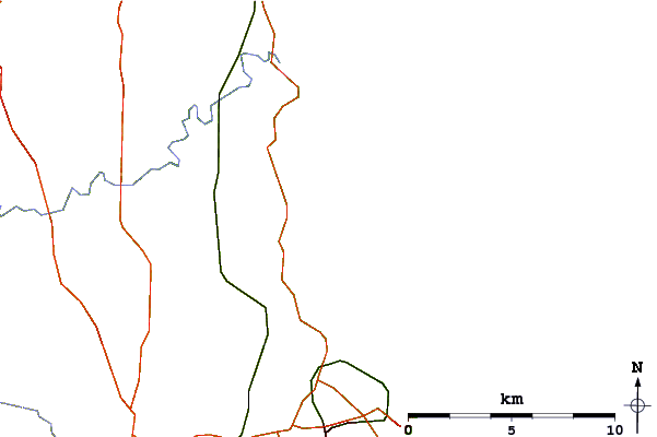 Roads and rivers around Druridge Bay