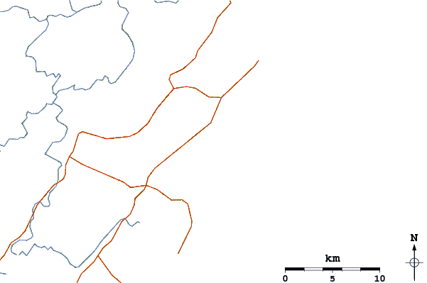 Roads and rivers around Dum Dums