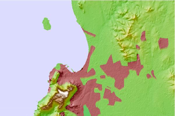 Surf spots located close to Dumps