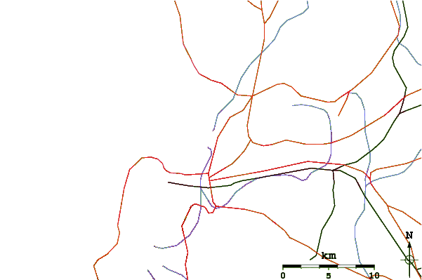 Roads and rivers around Dumps
