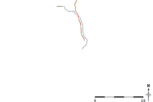 Roads and rivers around Dunaverty Bay