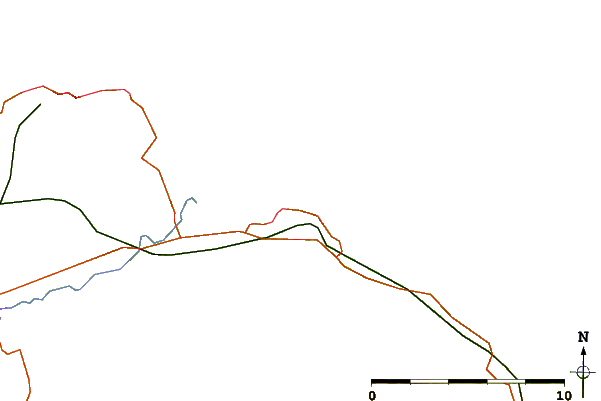 Roads and rivers around Dunbar/Belhaven Bay