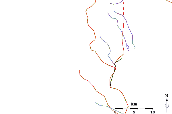 Roads and rivers around Dunes