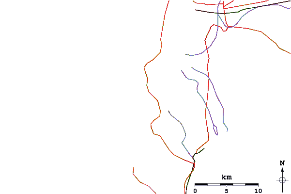 Roads and rivers around Dungeons