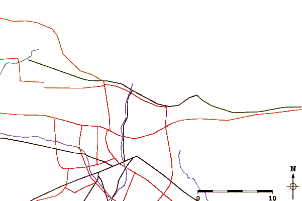 Roads and rivers around Durand Eastman Beach