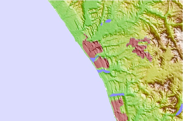 Surf spots located close to Dutches A Frame