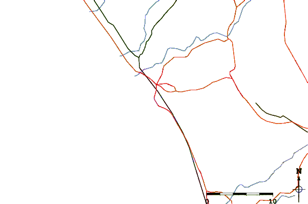 Roads and rivers around Dutches A Frame