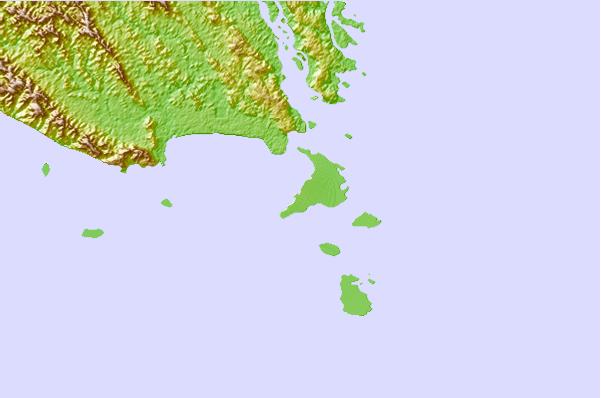 Surf spots located close to E-Bay