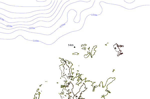 Shoreline around EL Muelle