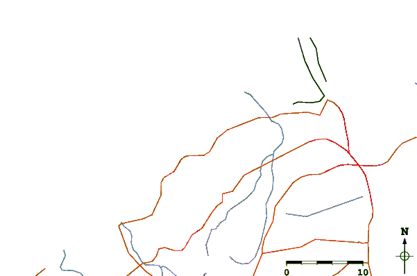 Roads and rivers around EL Muelle
